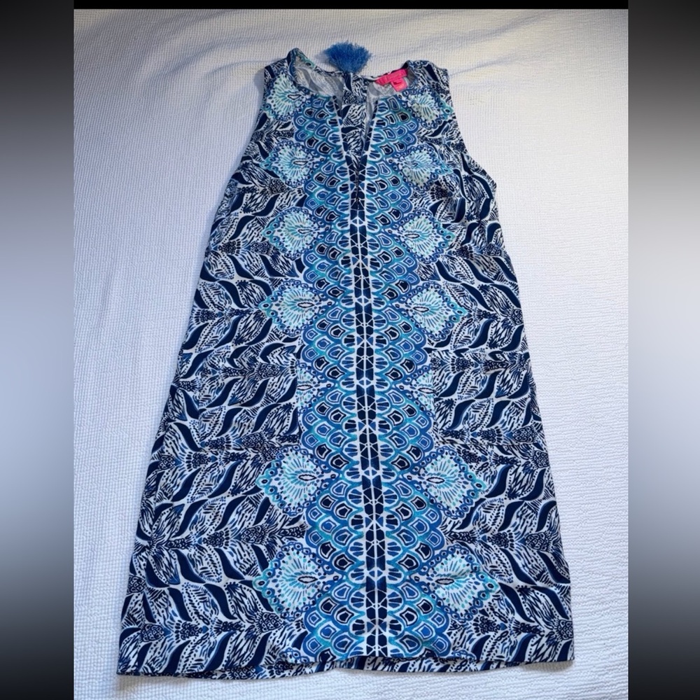 Lilly Pulitzer Kelby Stretch Shift Dress. Size 10